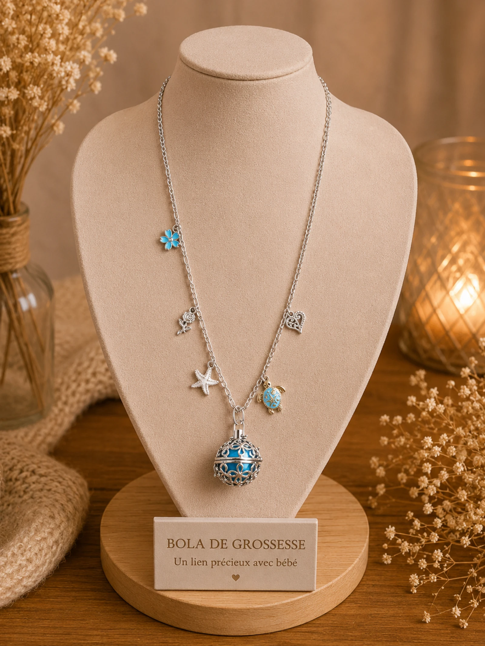 Collier sautoir grossesse 